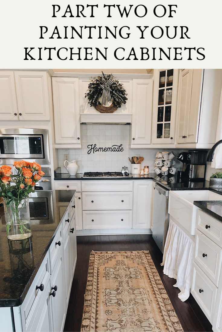 Painting Your Kitchen Cabinets with Magnolia Cabinet Paint, a tutorial featured by top AL lifestyle blogger, She Gave It A Go