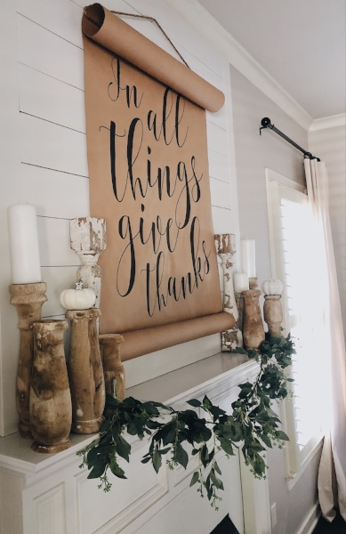 DIY Farmhouse Shiplap Fireplace featured by top AL home blogger, She Gave It A Go
