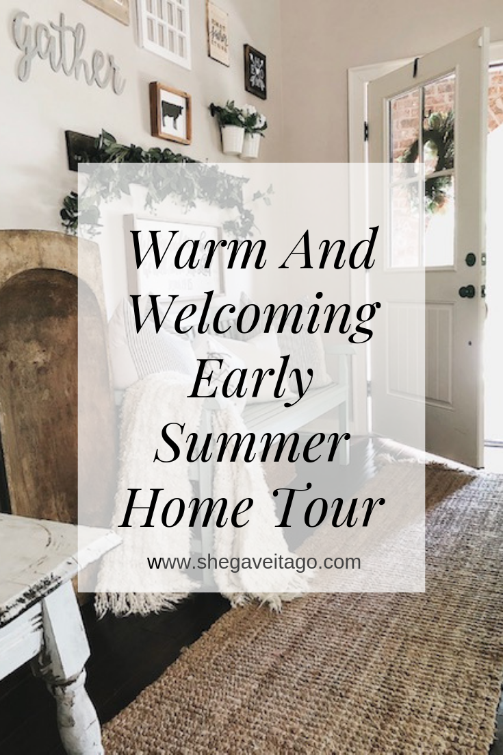 Early Summer Home Tour featured by top AL home blogger, She Gave It A Go