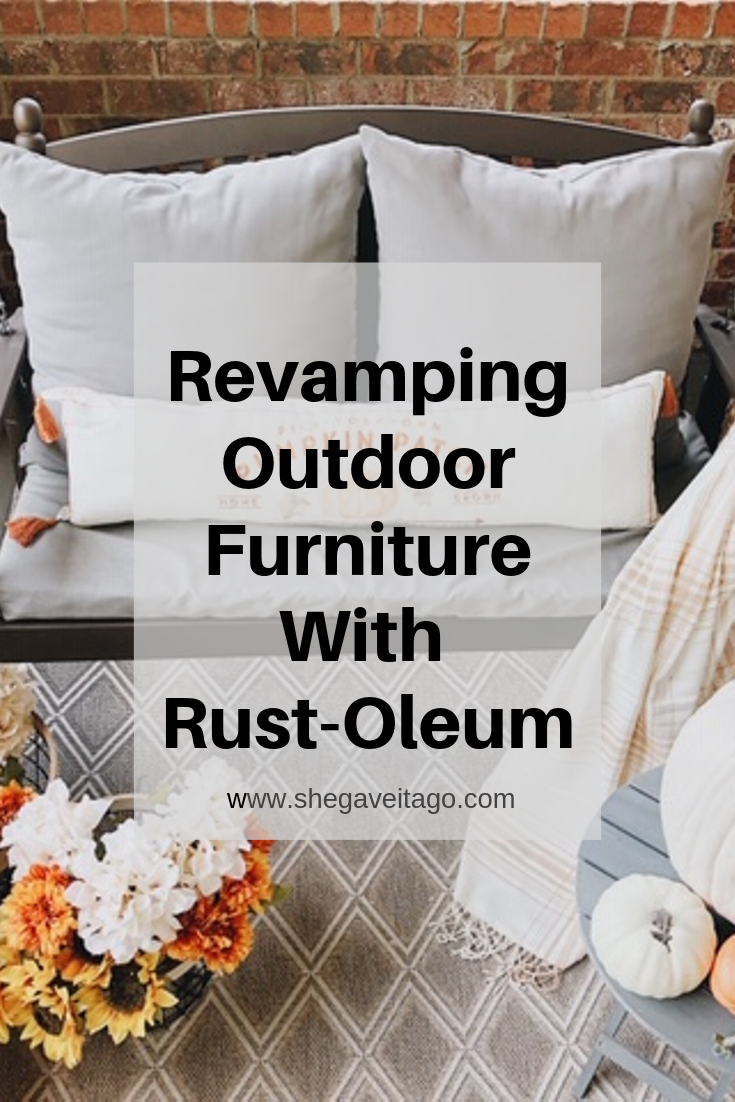 How to Use Rust-oleum Outdoor Furniture Paint, a tutorial featured by top AL home blogger, She Gave It A Go