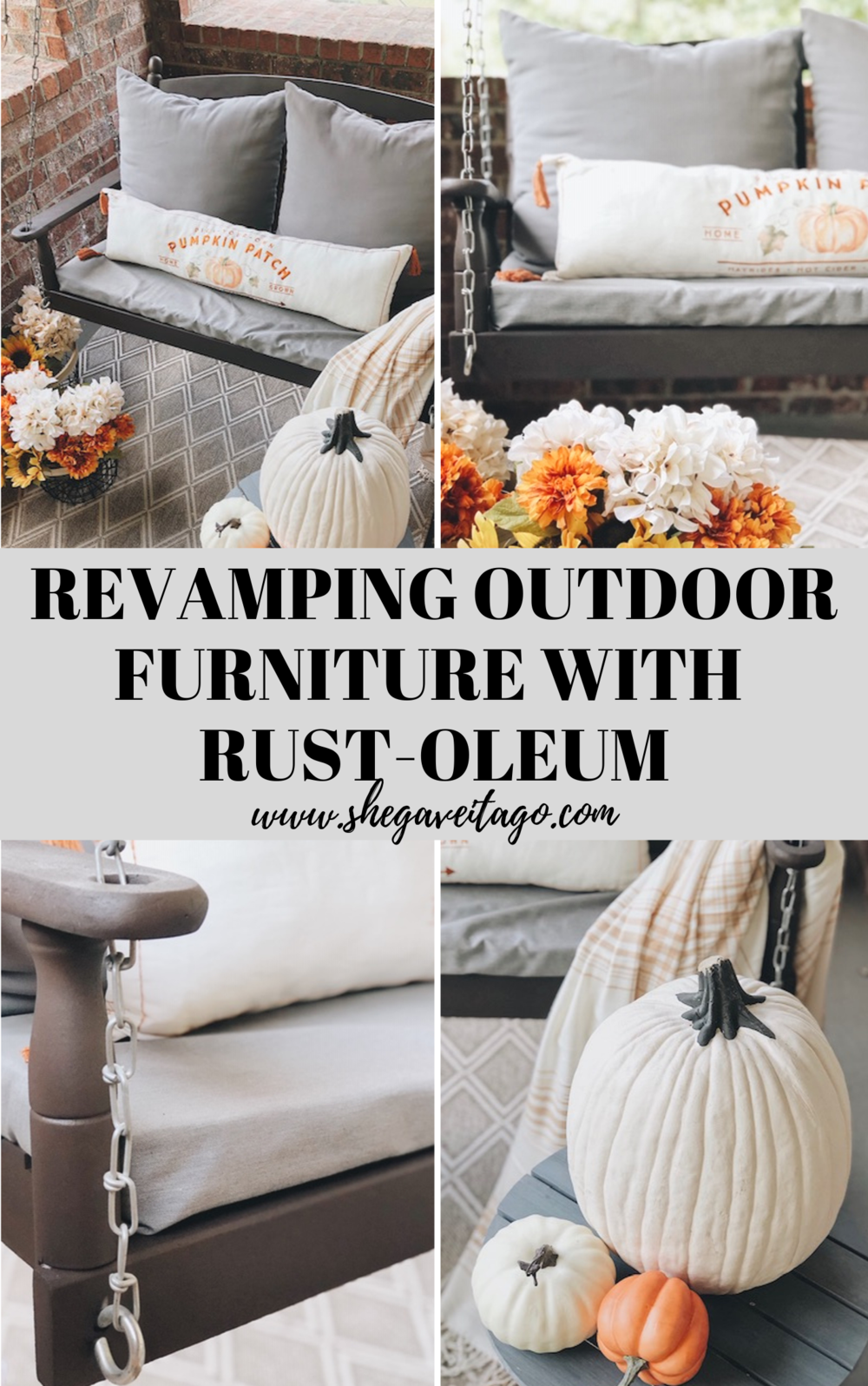 How to Use Rust-oleum Outdoor Furniture Paint, a tutorial featured by top AL home blogger, She Gave It A Go