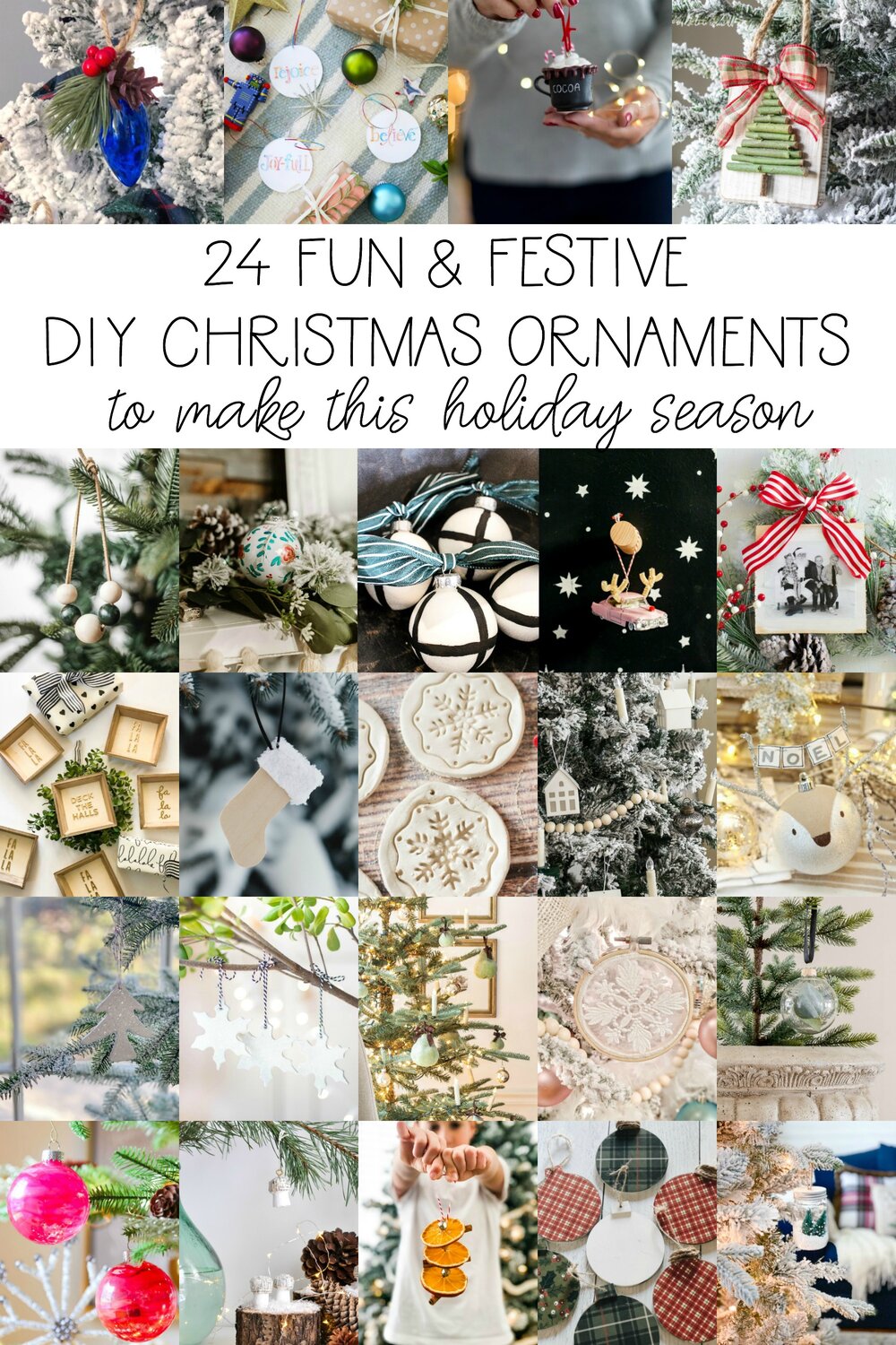 24 fun and festive DIY Christmas Ornaments to make this holiday season.jpg
