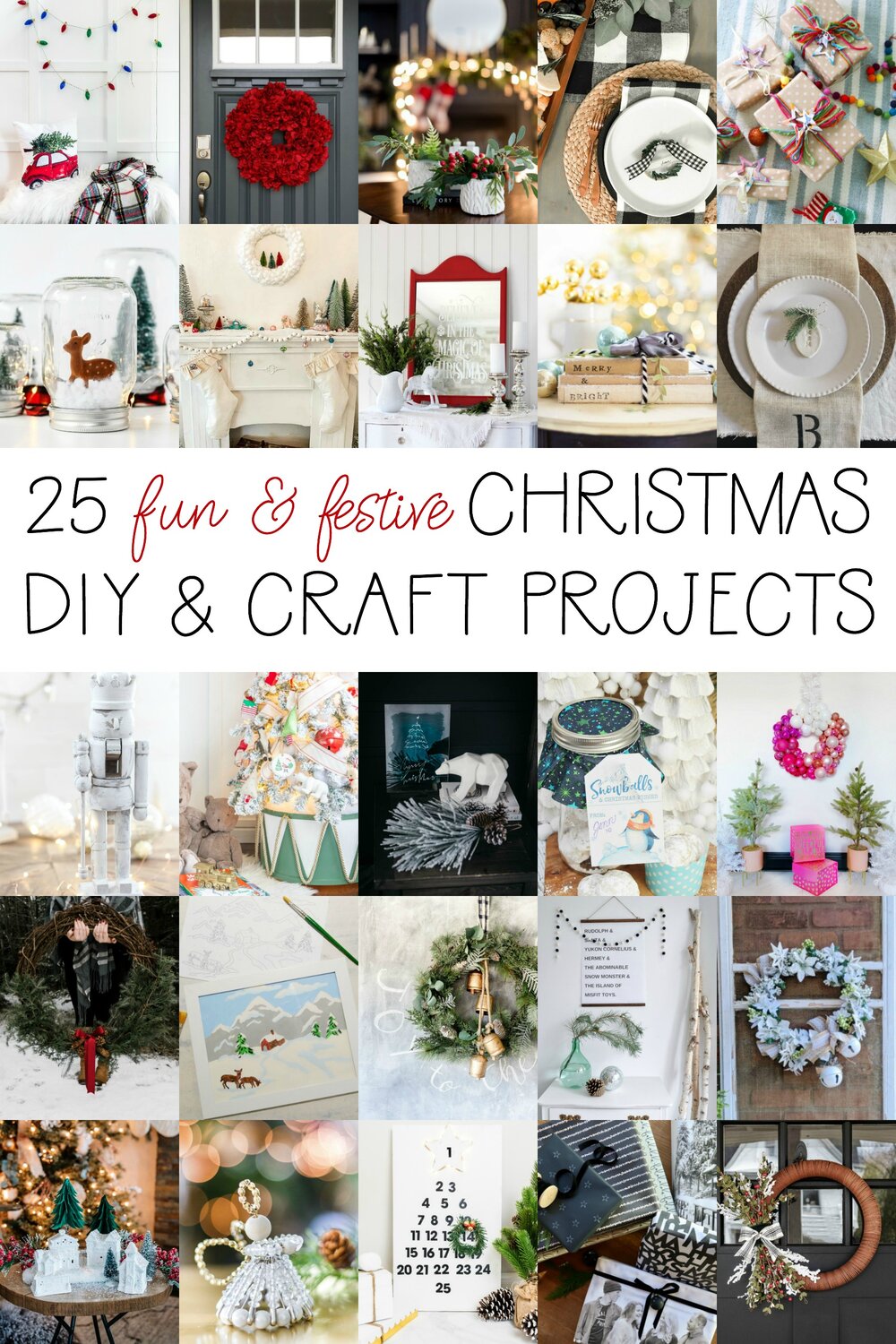 25 fun festive Christmas DIY & Craft Projects at the happy housie.jpg