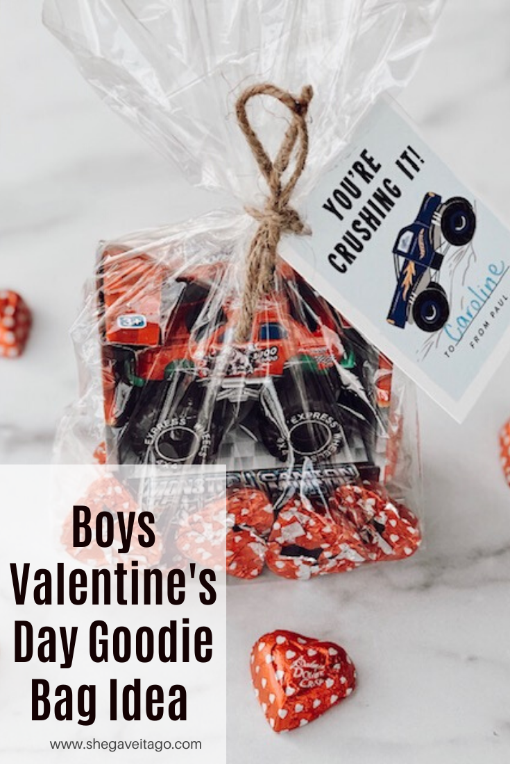 Boys Valentine's Day Goodie Bags featured by top AL lifestyle blogger, She Gave It A Go
