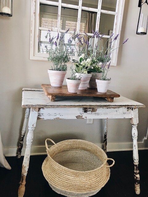 How to make DIY White Washed Terracotta Pots, a tutorial featured by top AL home decor blogger, She Gave It A Go