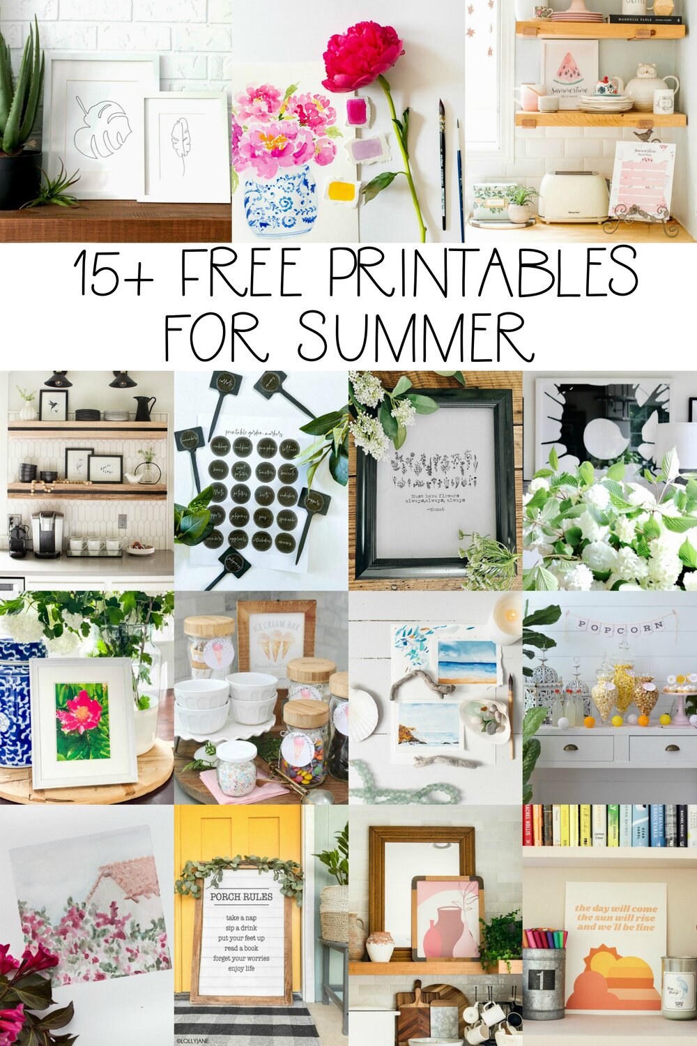 over 15 different free printables ideas for summer.jpg