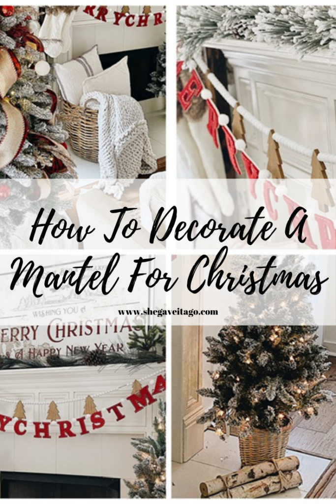 How To Decorate A Mantel For Christmas | She Gave It A Go