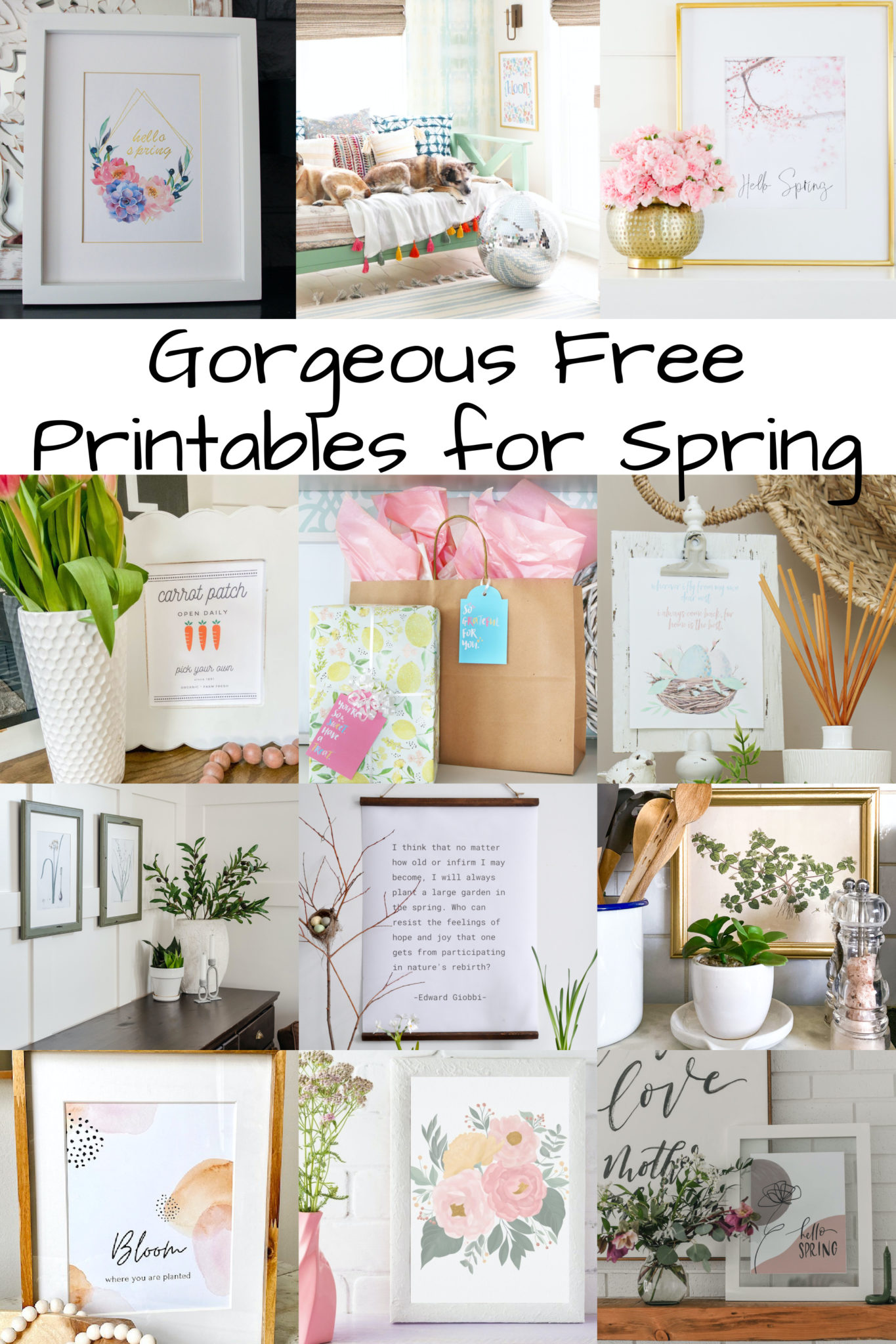 A Free Spring Printable Collection | She Gave It A Go