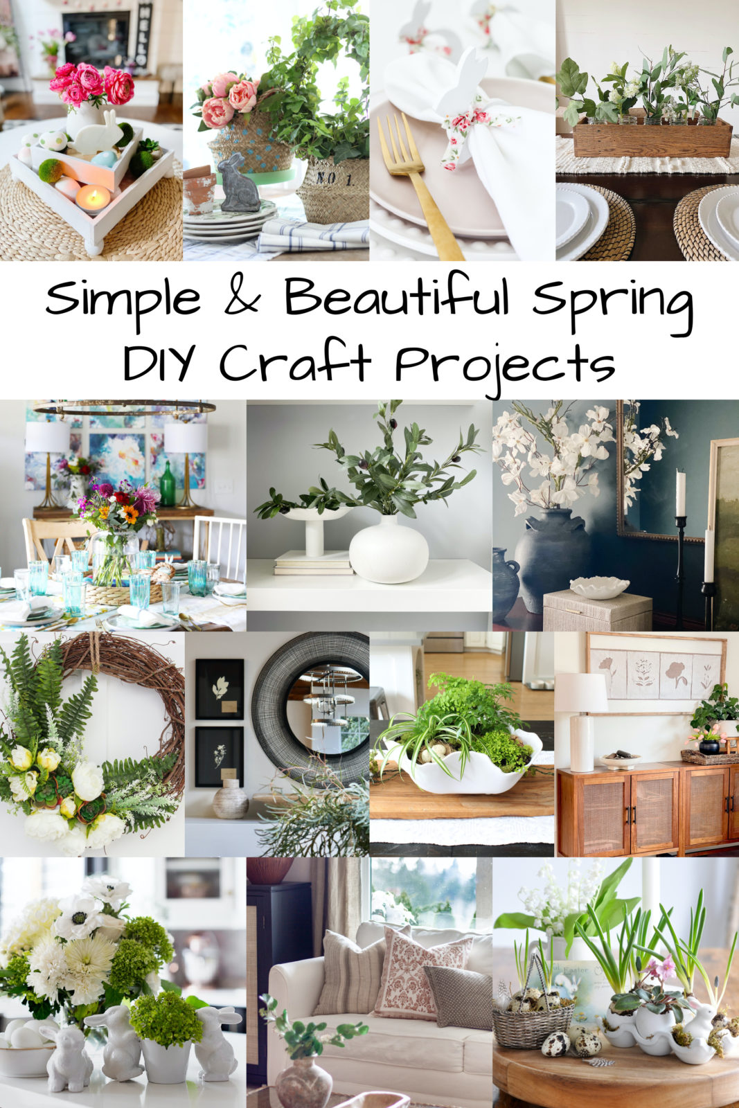 Easy Spring Mason Jar Centerpiece | She Gave It A Go