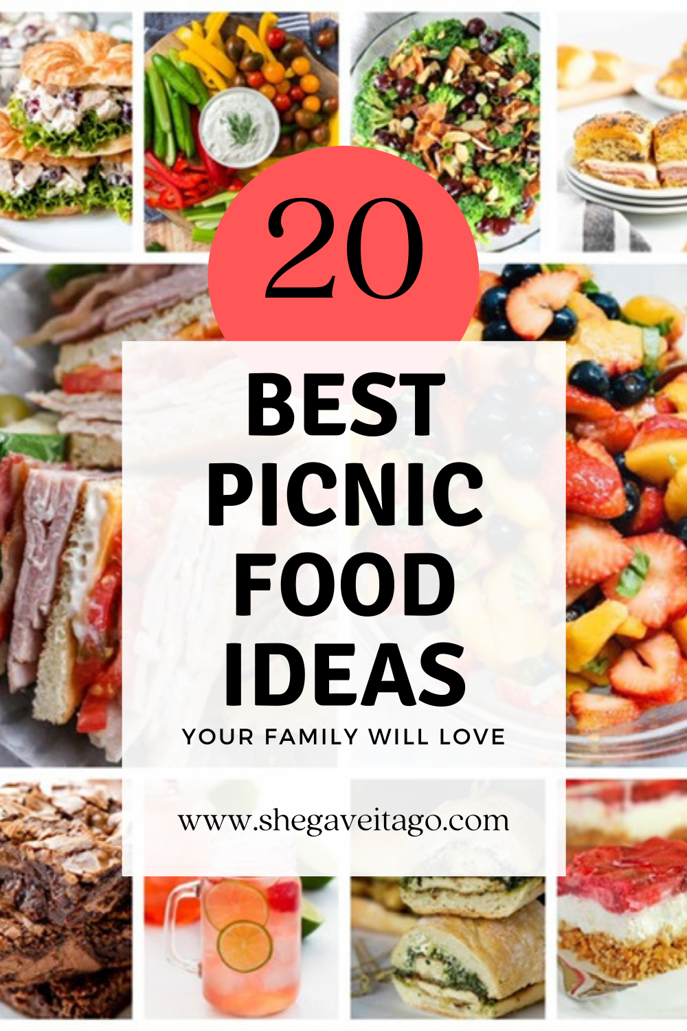 20 Best Picnic Food Ideas featured by top AL lifestyle blogger, She Gave It A Go