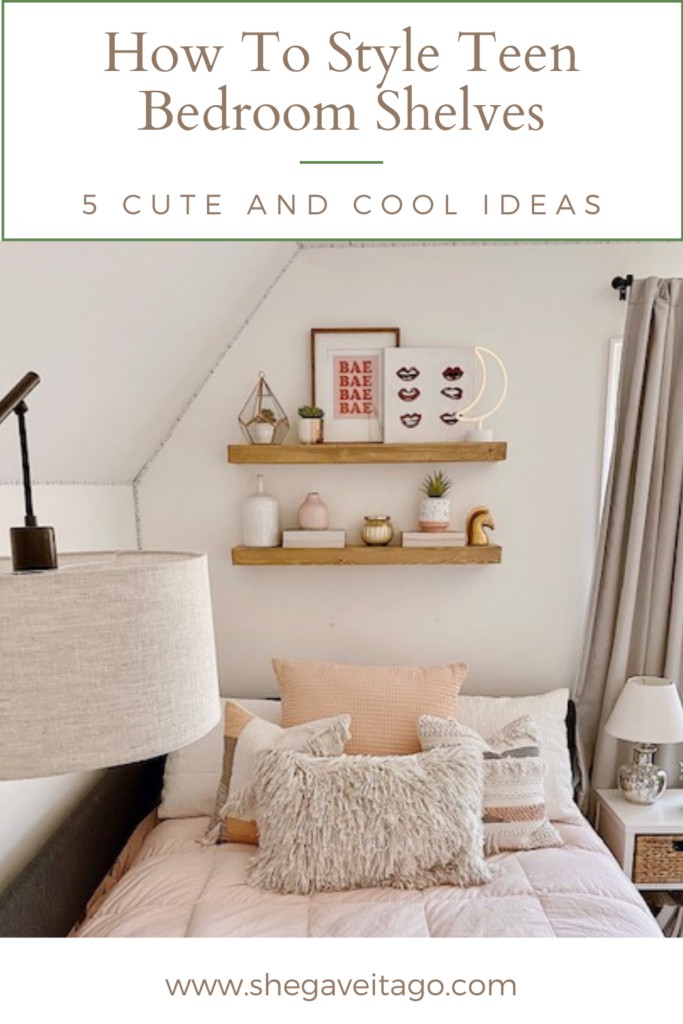 Teen Bedroom Shelves Ideas featured by top AL lifestyle blogger, She Gave It A Go