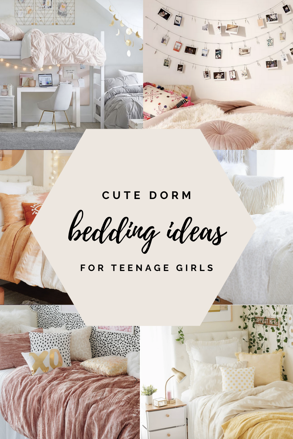 Dorm Decorating Ideas for Girls featured y top AL home blogger, She Gave It A Go
