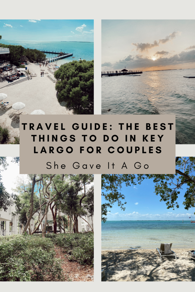 The Best Things to Do in Key Largo for Couples, a travel guide featured by top US travel blogger, She Gave It A Go | Things to do in Key Largo by popular Alabama travel blog, She Gave It A Go: Pinterest image of things to do in Key Largo. 