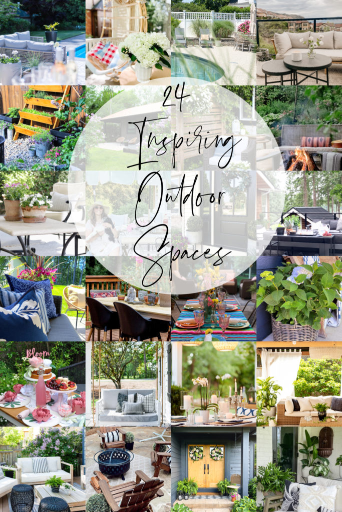  Family Patio Ideas by popular Alabama life and style blog, She Gave It A Go: Pinterest image of patio ideas. 