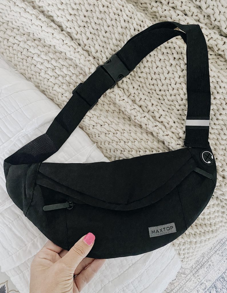 Welcome Home Saturday, a home decor blogging series featured by top AL home blogger, She Gave It A Go | Welcome Home Saturday by popular Alabama life and style blog, She Gave It A Go: image of a black waist bag. 