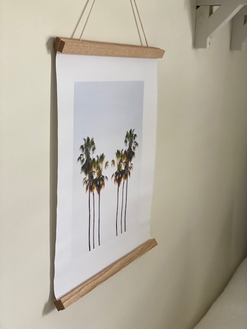 Teen Girl Bedroom Decor for Summer featured by top AL home blogger, She Gave It A Go | Teen Girl Bedroom by popular Alabama life and style blog, She Gave It A Go: image of a palm tree print hanging on a wall. 