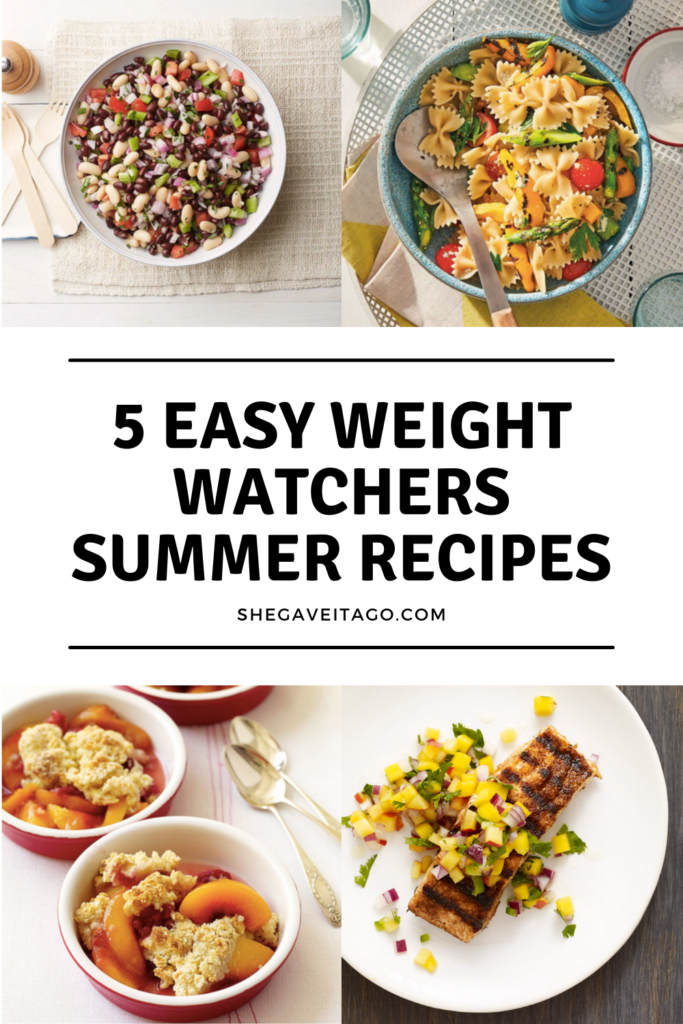 5 Easy Weight Watchers Summer Recipes featured by top AL lifestyle blogger, She Gave It A Go