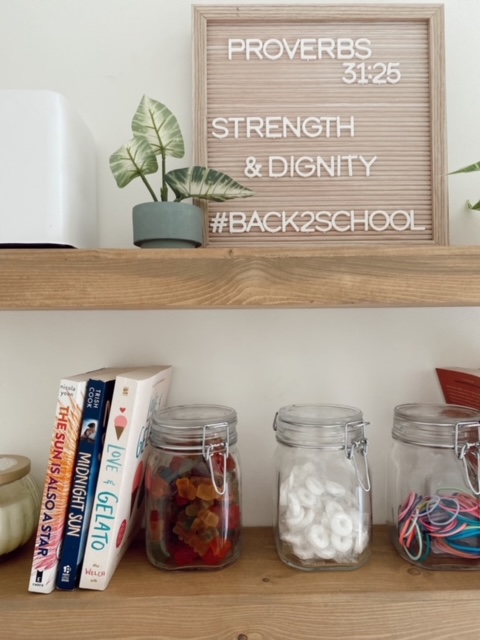 Back to School Teen Bookshelf Decorating Ideas featured by top AL home decor blogger, She Gave It A Go