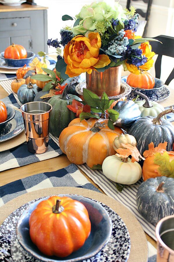 10 Rustic Farmhouse Tablescape Ideas for Fall featured by top AL farmhouse home decor blogger, She Gave It A Go