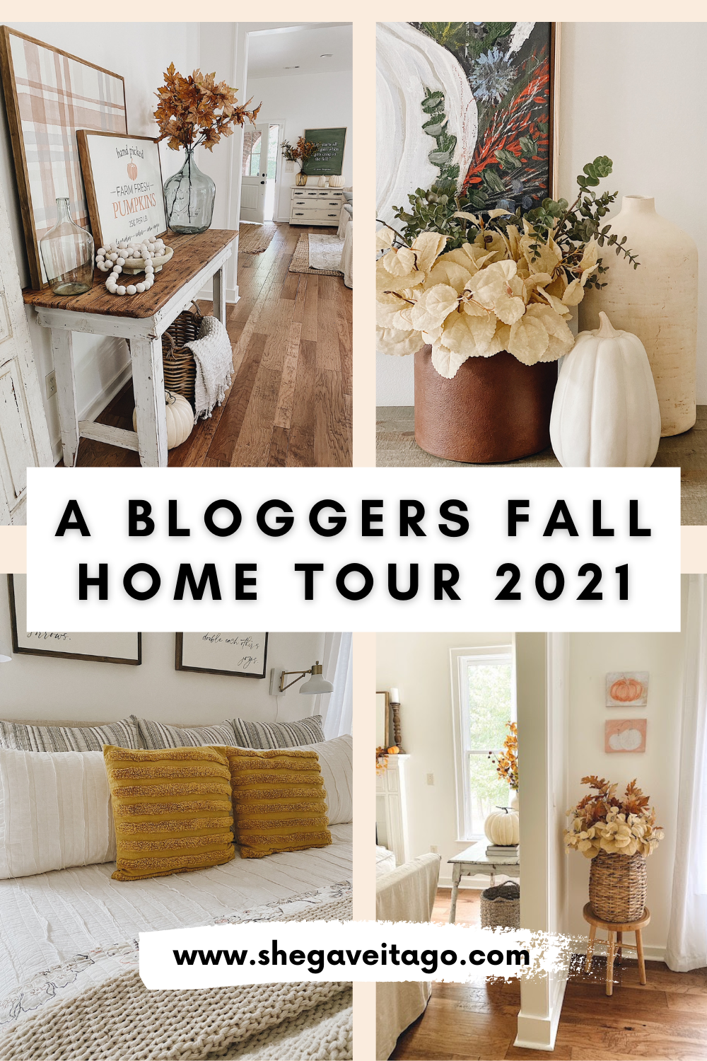 Fall Home Tour 2021 presentado por la mejor bloguera hogareña de AL, She Gave It A Go