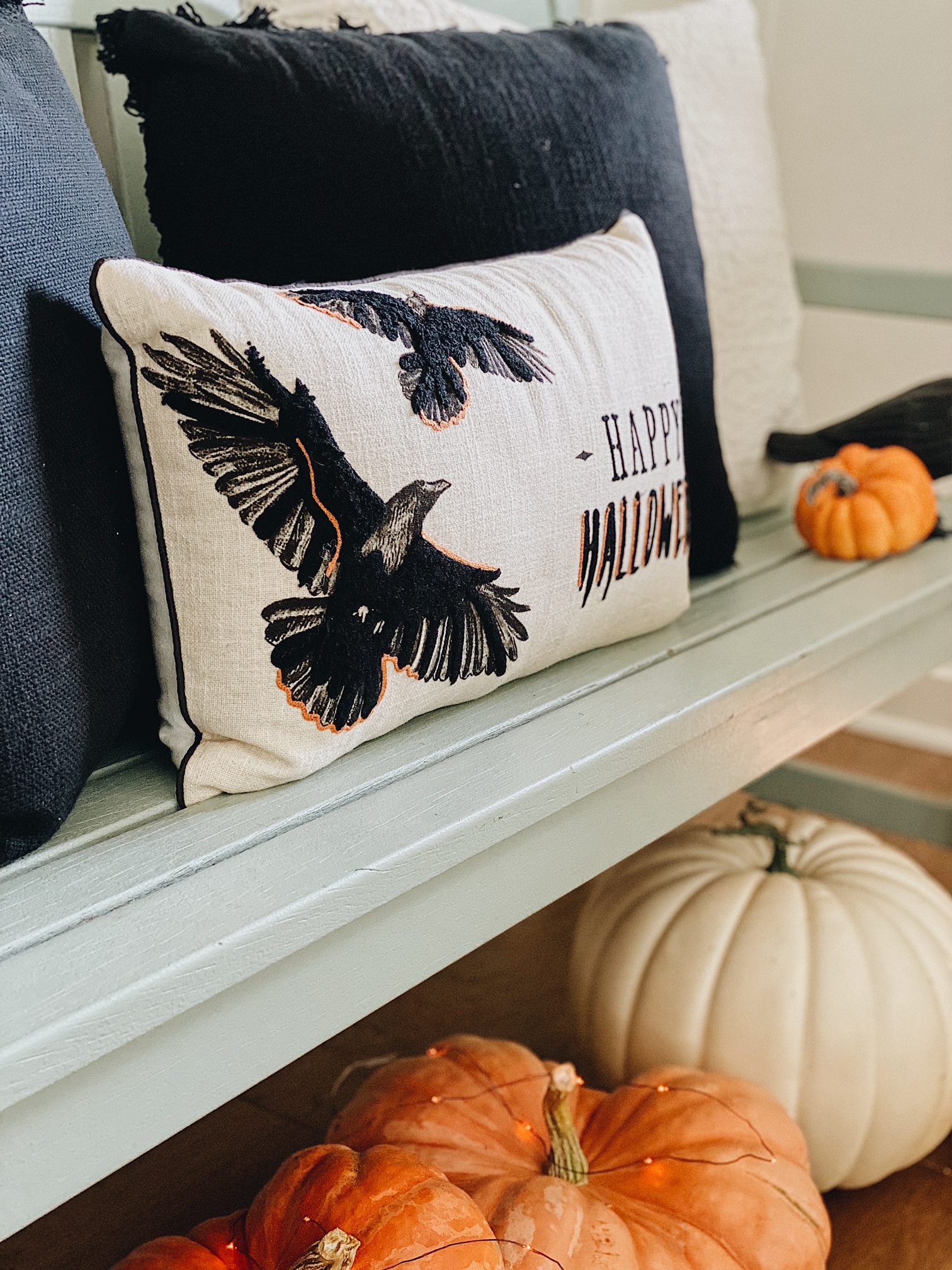 JOANN Halloween Decor for your entryway featured by top AL home decor blogger, She Gave It A Go