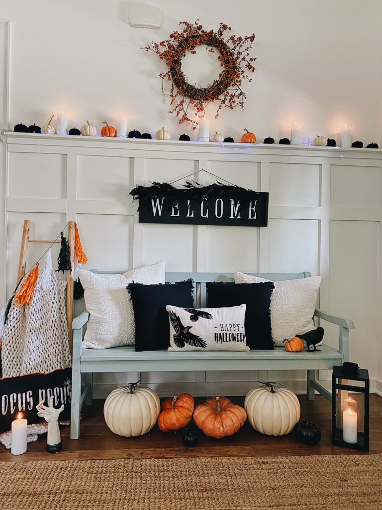 JOANN Halloween Decor for your Entryway | She Gave It A Go