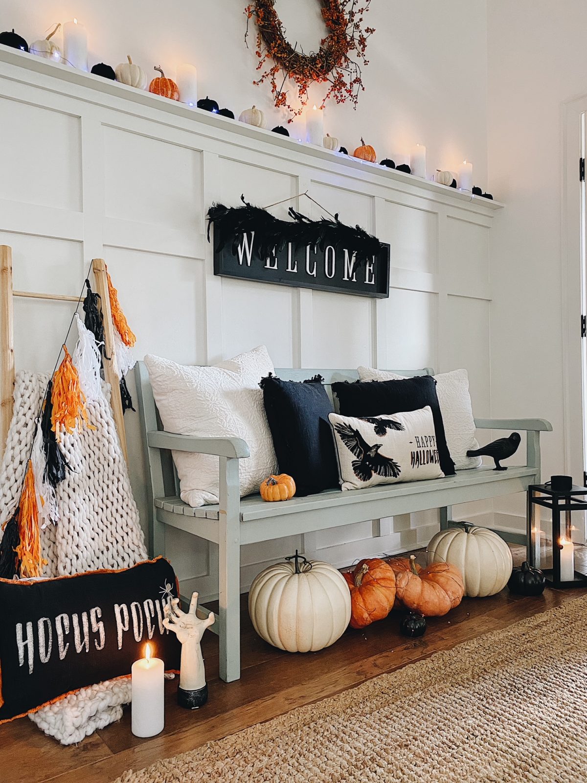 JOANN Halloween Decor for your Entryway | She Gave It A Go