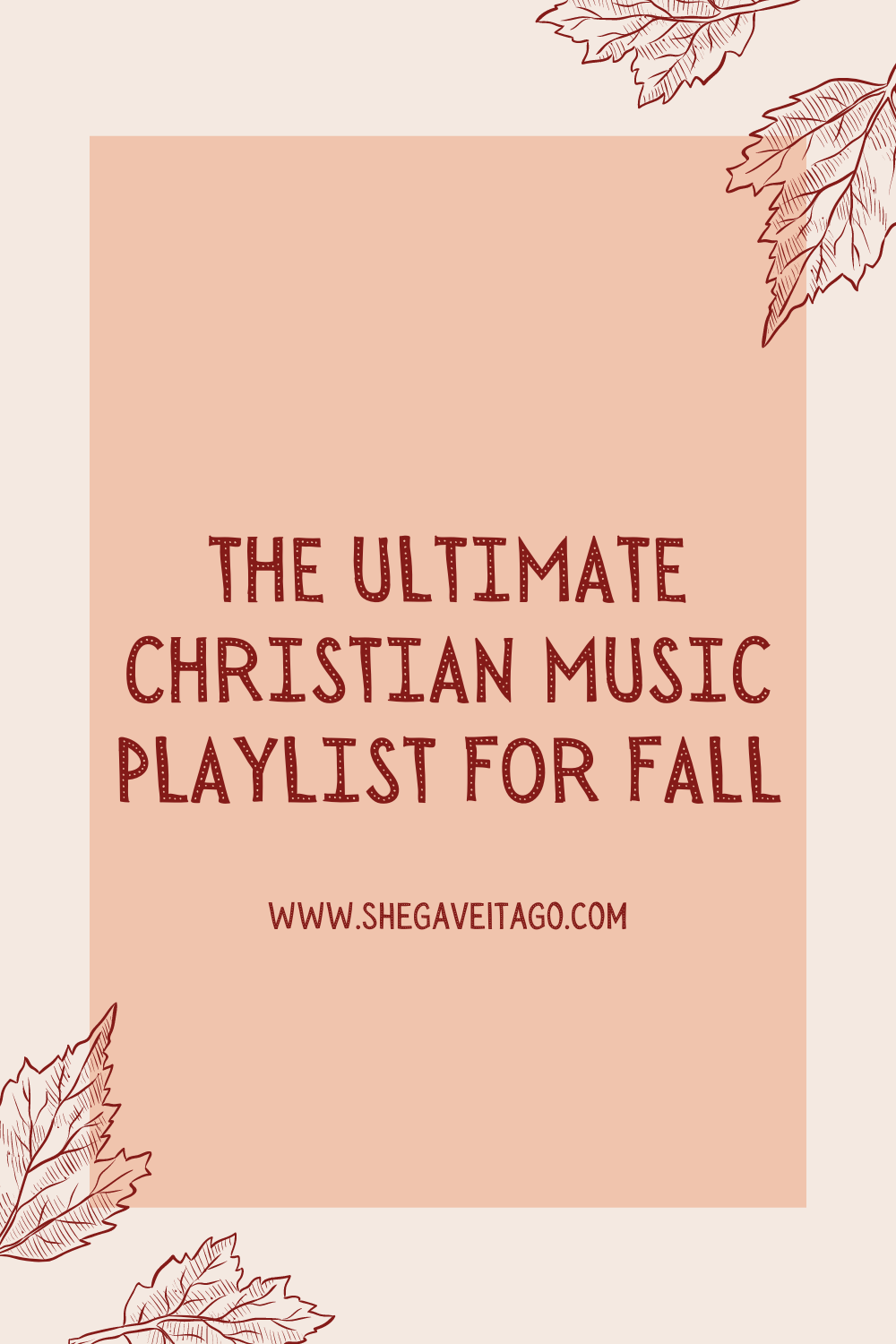 Christian Music Playlist for Fall featured by top AL faith blogger, She Gave It A Go