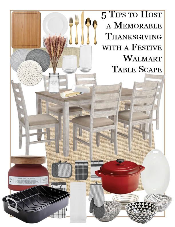 Walmart Tablescape for Thanksgiving featured by top AL home blogger, She Gave It A Go