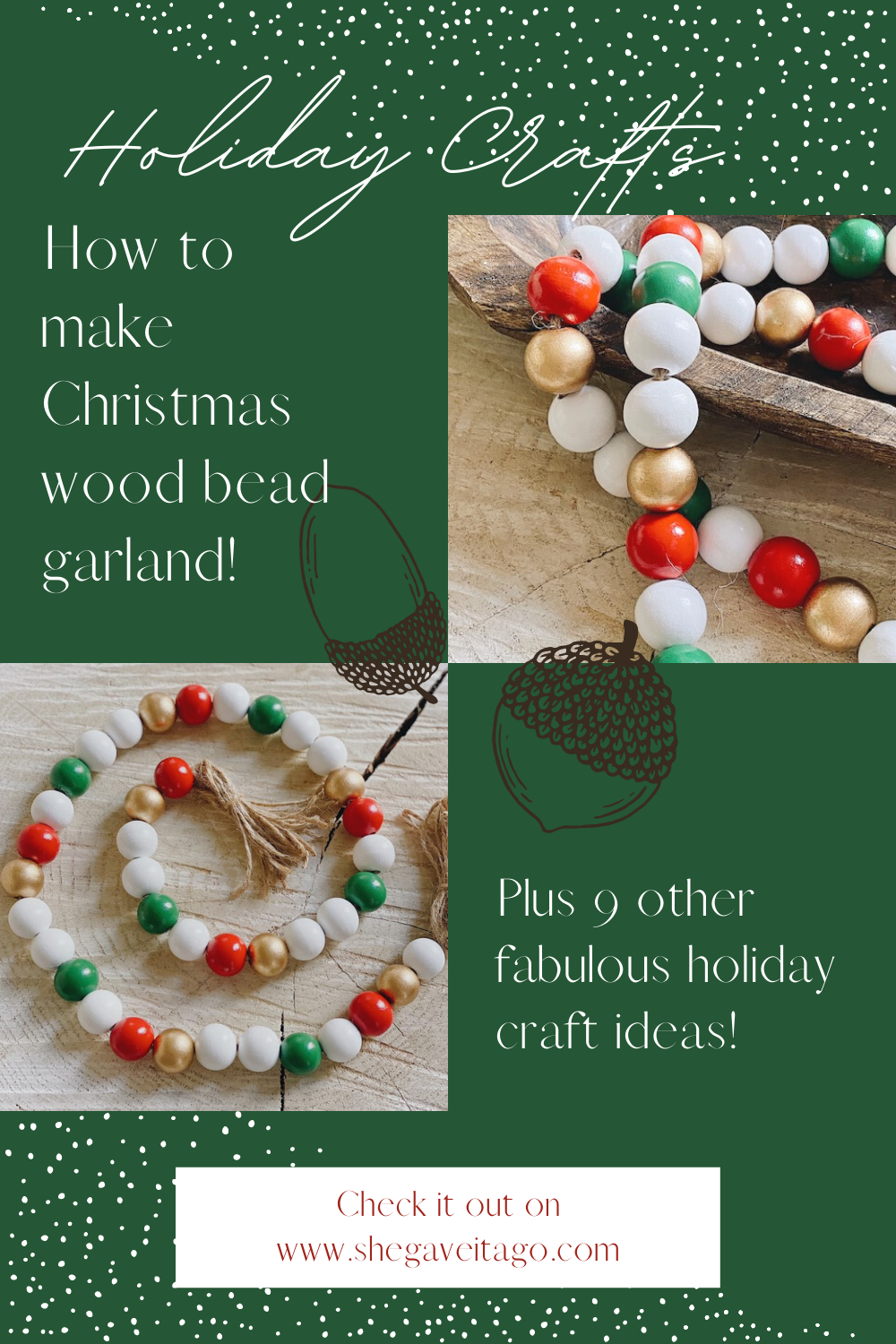How To Make Beaded Holiday Garland 