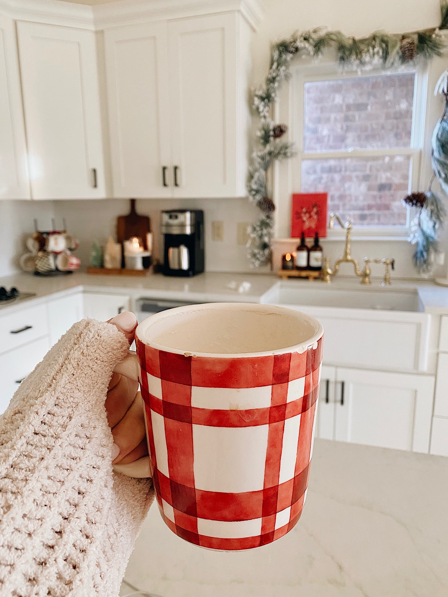 Holiday Home Tour 2021: Kitchen and Master Bedroom decor featured by top AL home blogger, She Gave It A Go