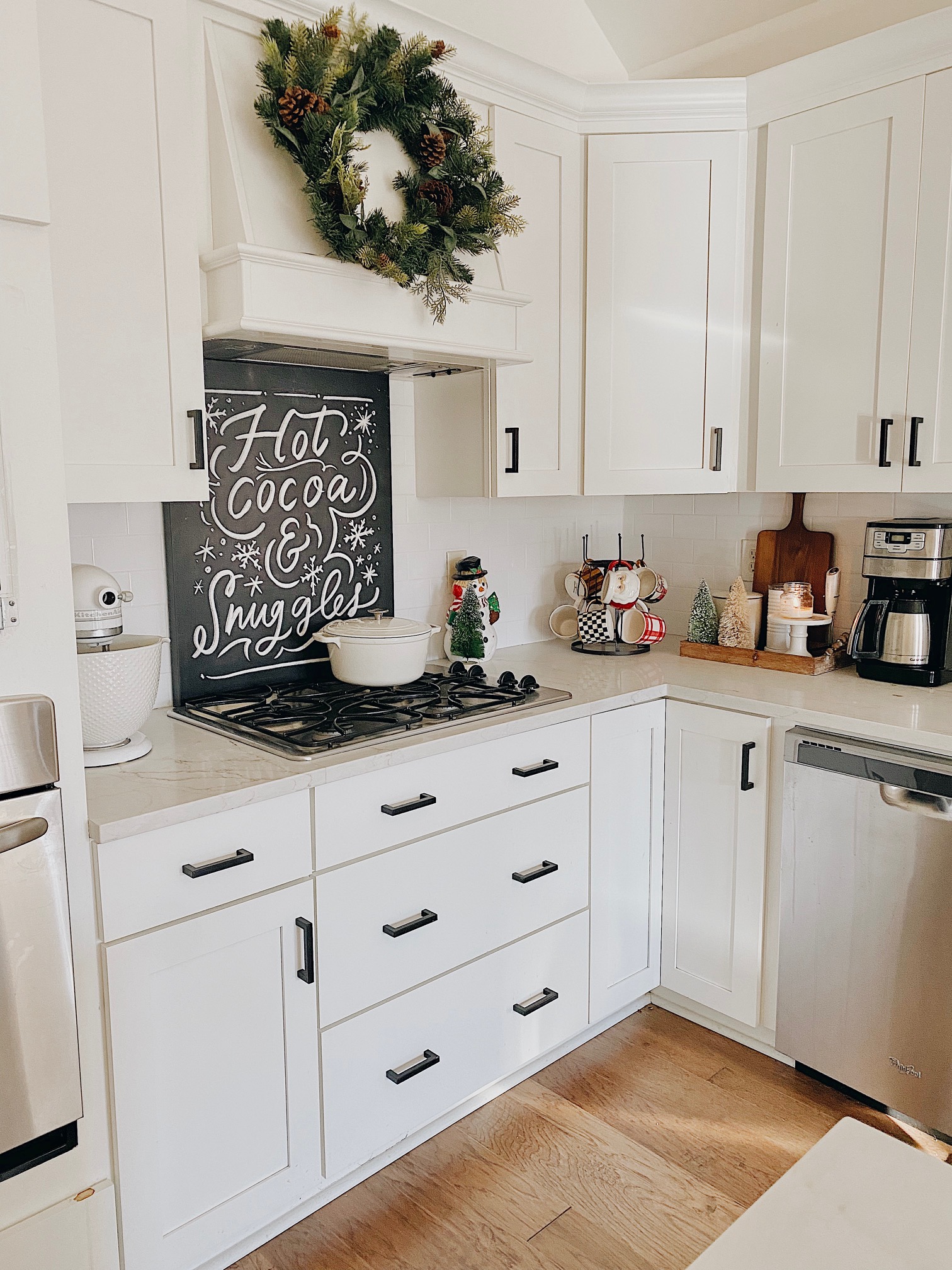 Holiday Home Tour 2021: Kitchen and Master Bedroom decor featured by top AL home blogger, She Gave It A Go