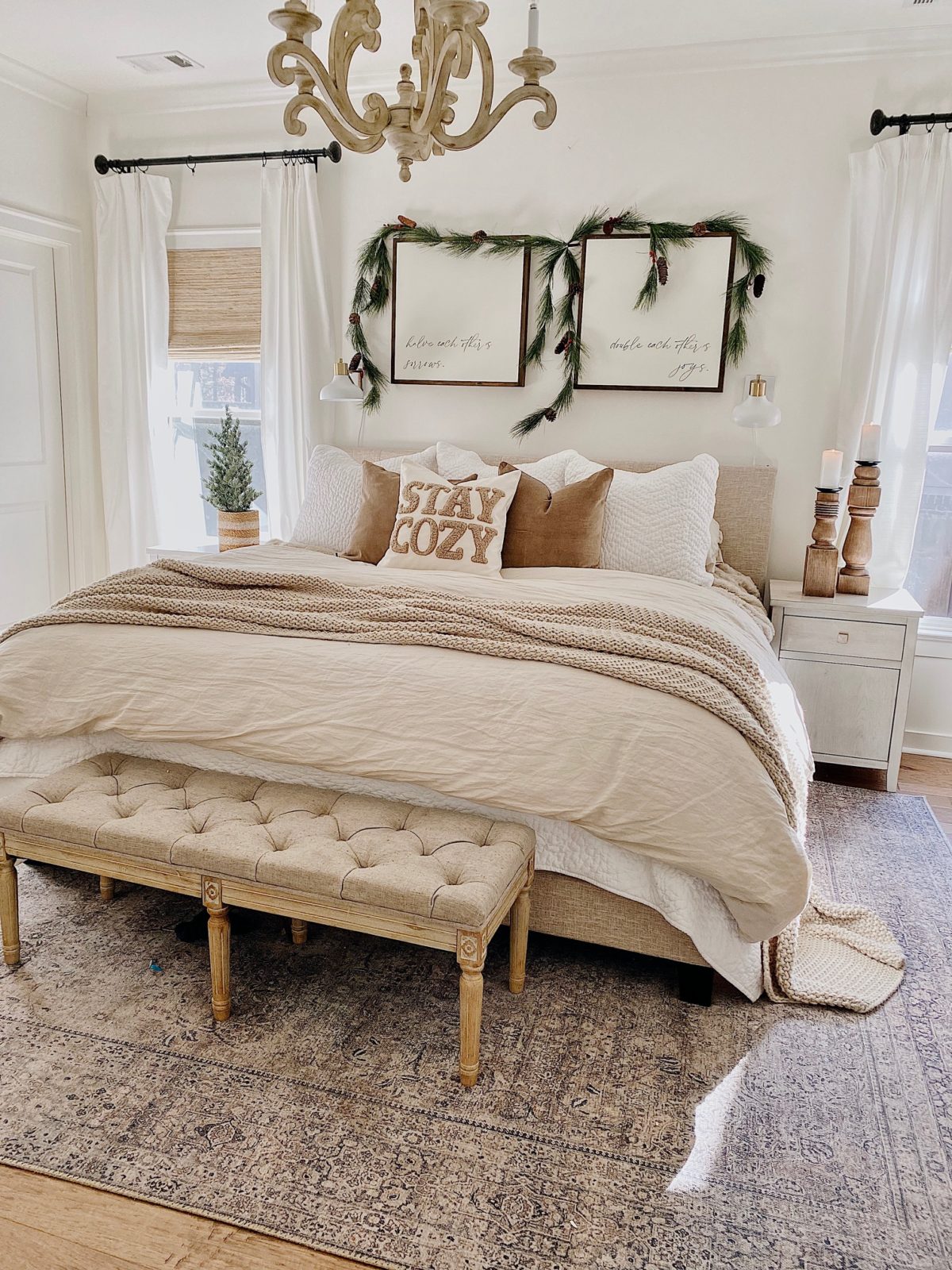 Holiday Home Tour 2021: Kitchen and Master Bedroom - She Gave It A Go