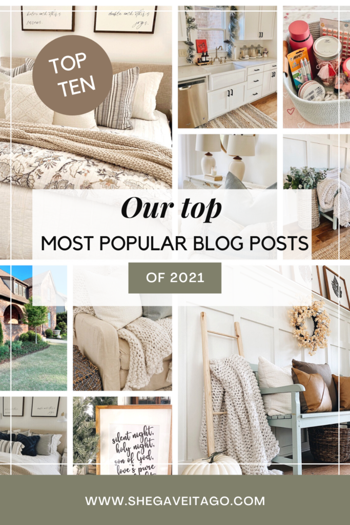 Top 10 Most Popular Blog Posts of 2021 featured by top AL blogger, She Gave It A Go
