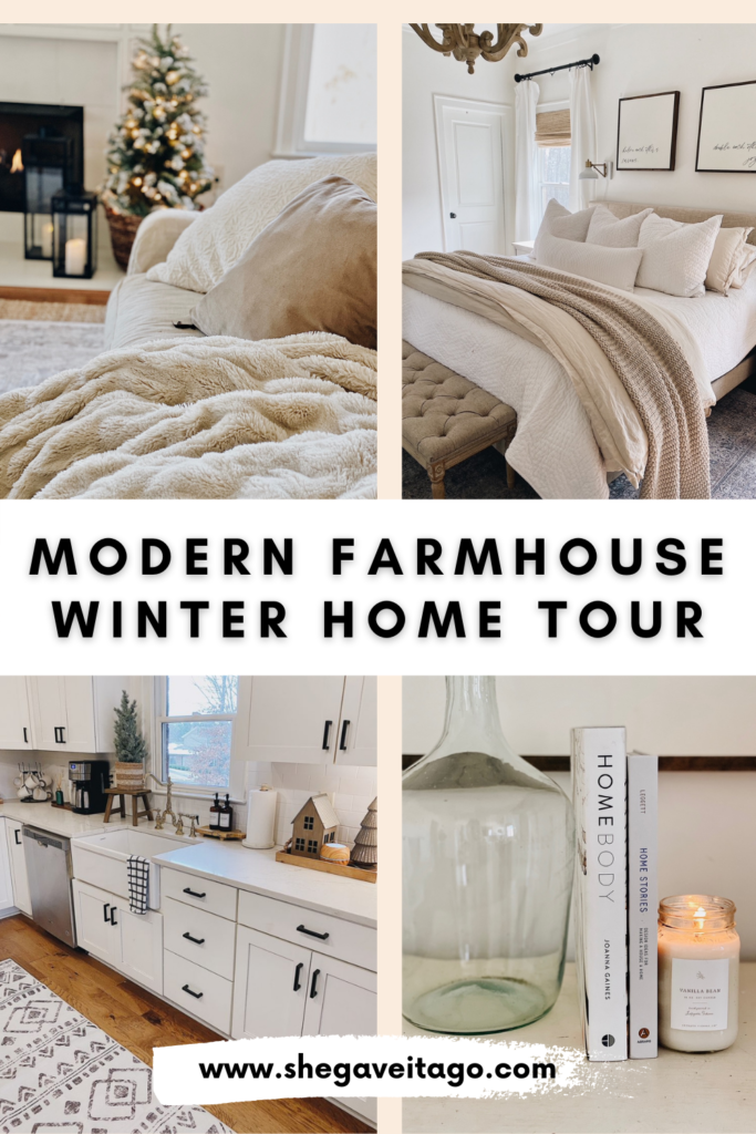 Modern Farmhouse Winter Home Tour featured by top AL lifestyle blogger, She Gave It A Go.