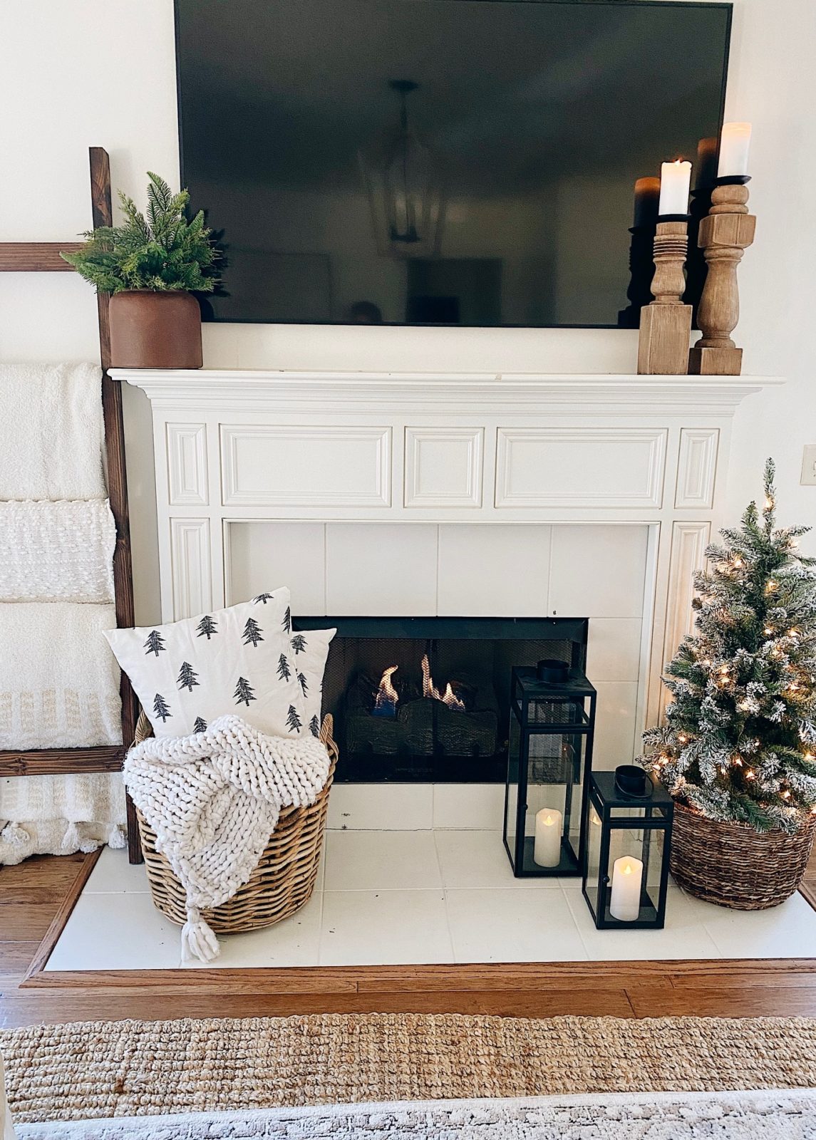 Cozy Winter Fireplace Decor Essentials | She Gave It A Go