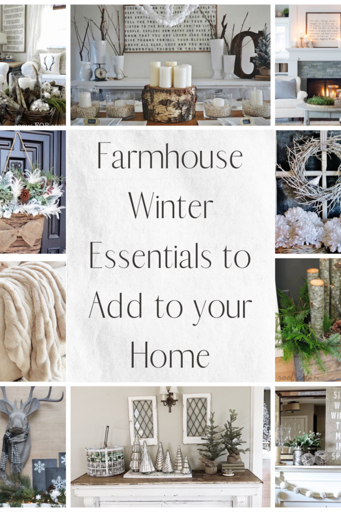 Winter Farmhouse Decor featured by top AL home blogger, She Gave It A Go