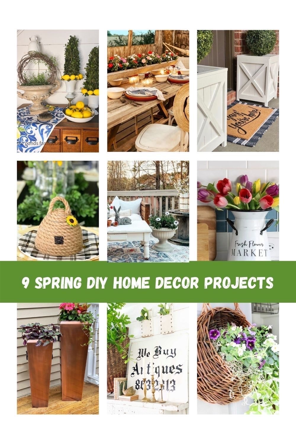 9 Easy Spring DIY Projects & Ideas for your Home featured by top US home blogger, She Gave It A Go