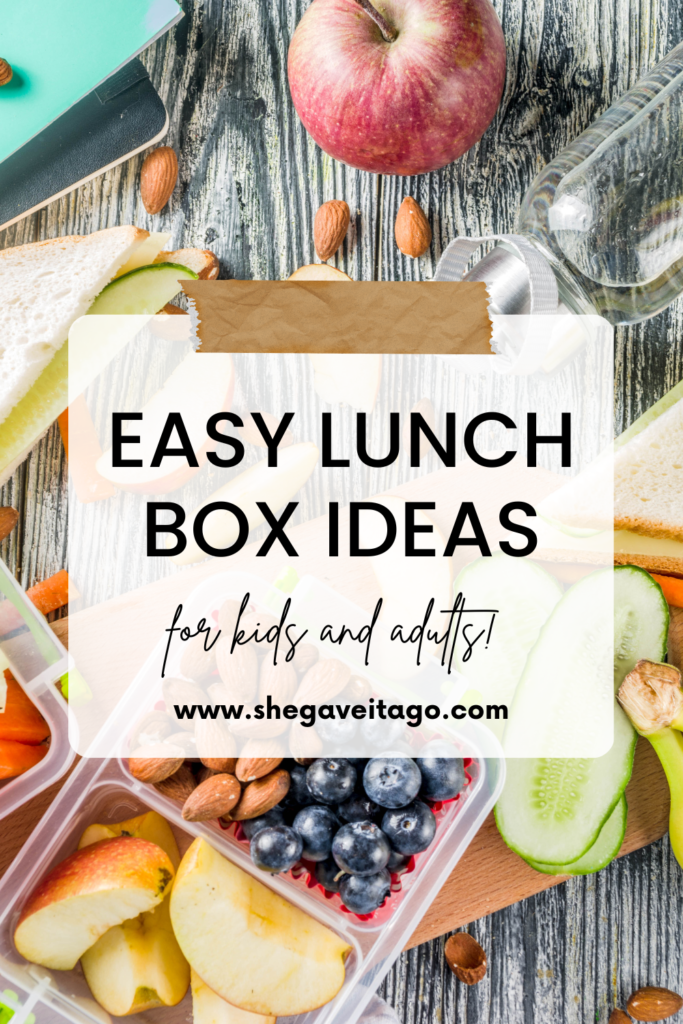 easy lunch box idea Pinterest pin graphic
