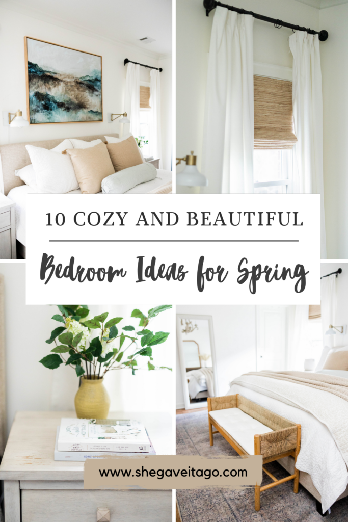 Pinterest pin collage for bedroom ideas for Spring