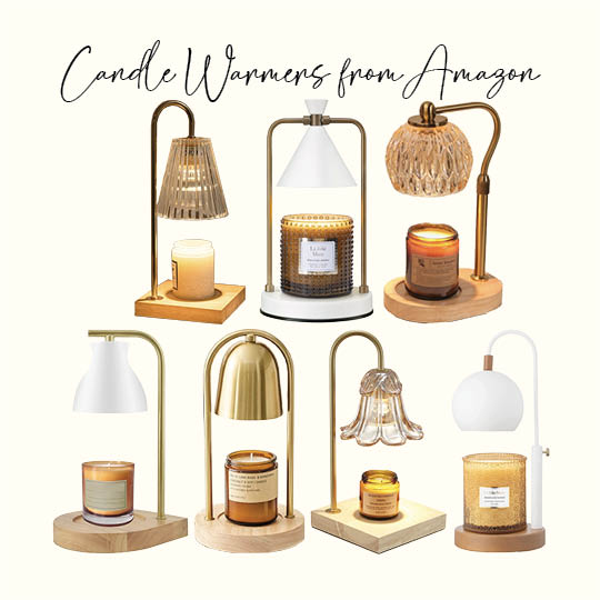 roundup of candle warmers from Amazon