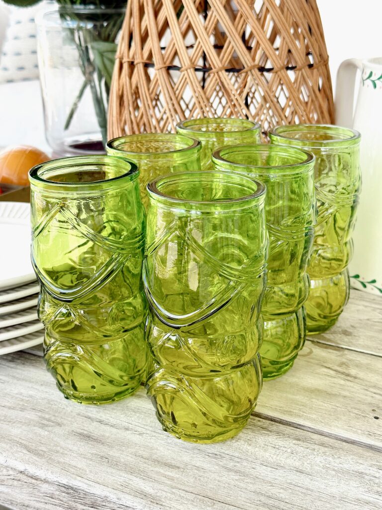 set of 6 glasses from JOANN for entertainment this summer