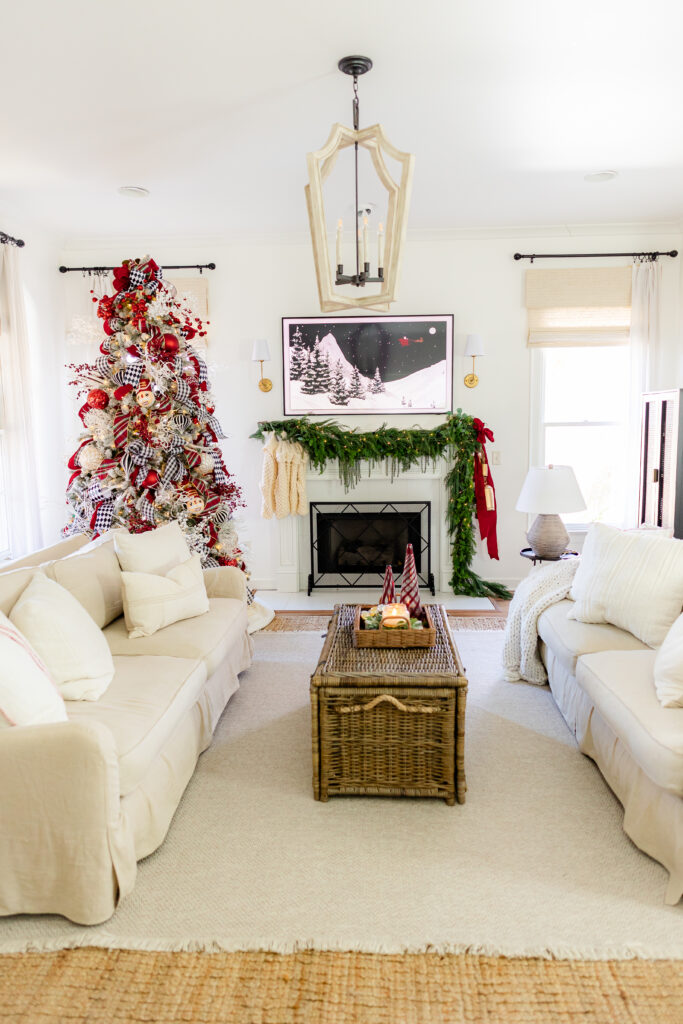 full view of Christmas 2023 living room