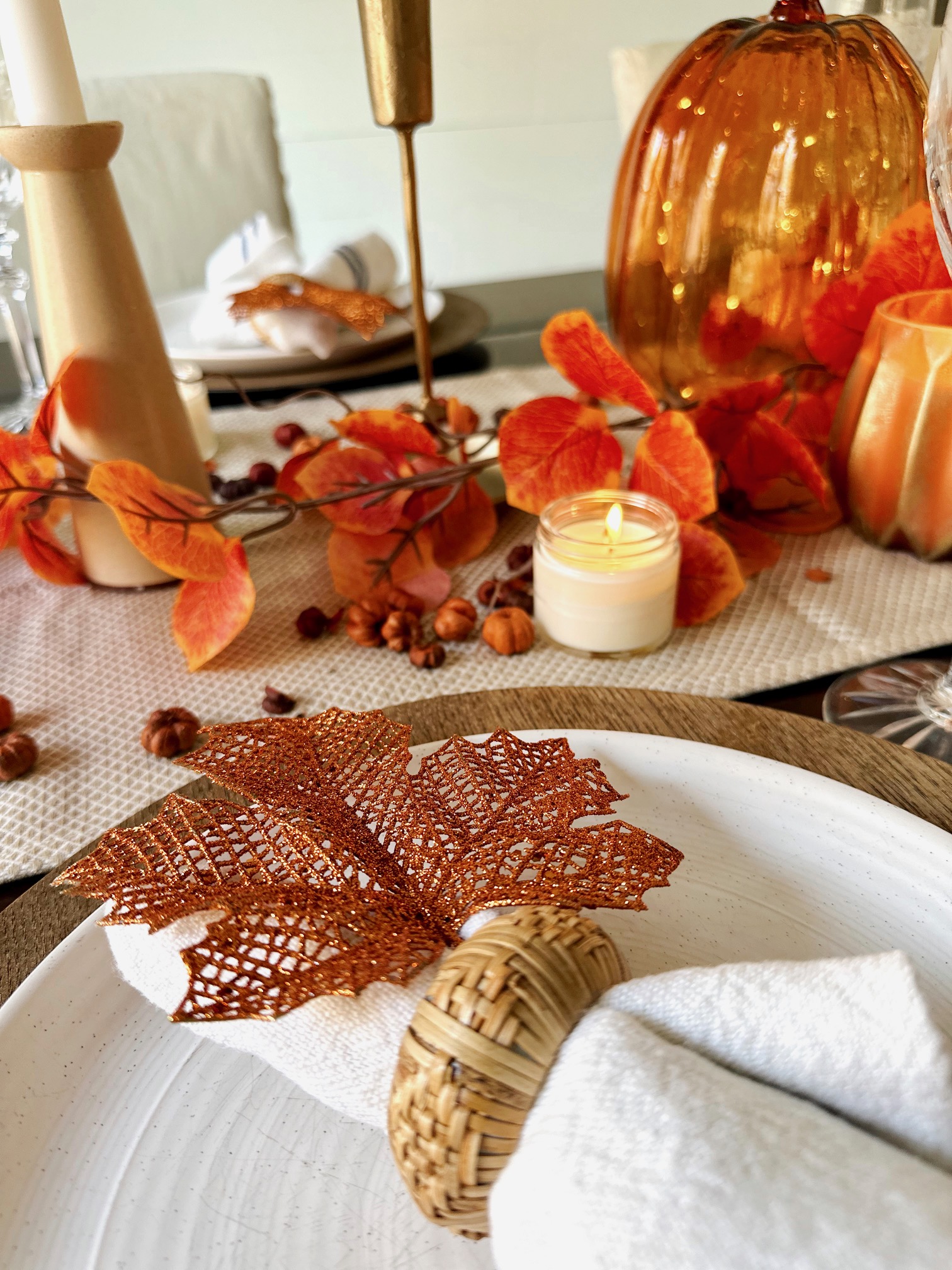 Creating a Cozy Thanksgiving Tablescape (with JOANN) | She Gave It A Go