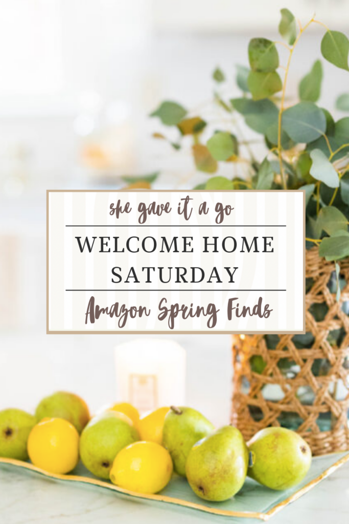 Spring Finds On Amazon graphic for Pinterest
