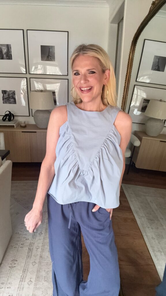 amazon flowy tank top casual spring outfit